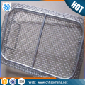 Customize 18/8 stainless steel wire mesh basket with lid